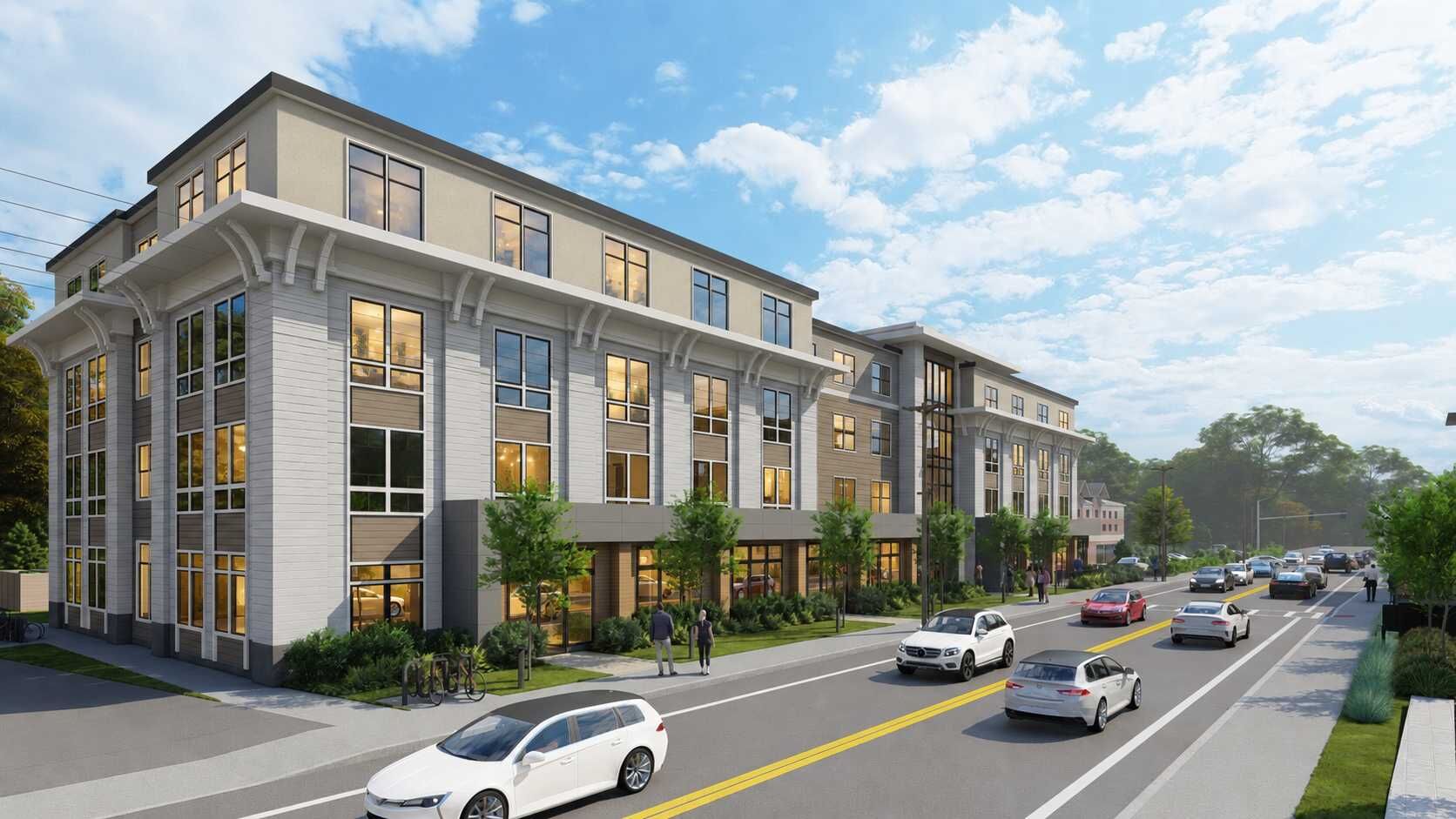 49-57 Bridge Street, Dedham, MA - front rendering