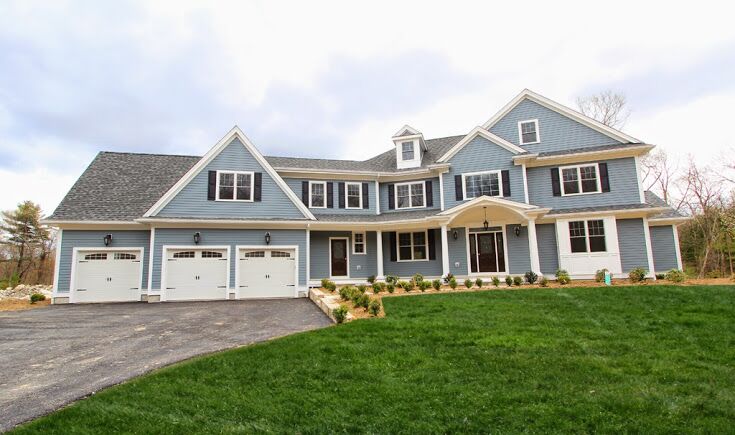 Custom home on Schoolmaster Lane, Dedham, MA built by Supreme Companies
